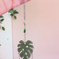 Monstera Car Charm